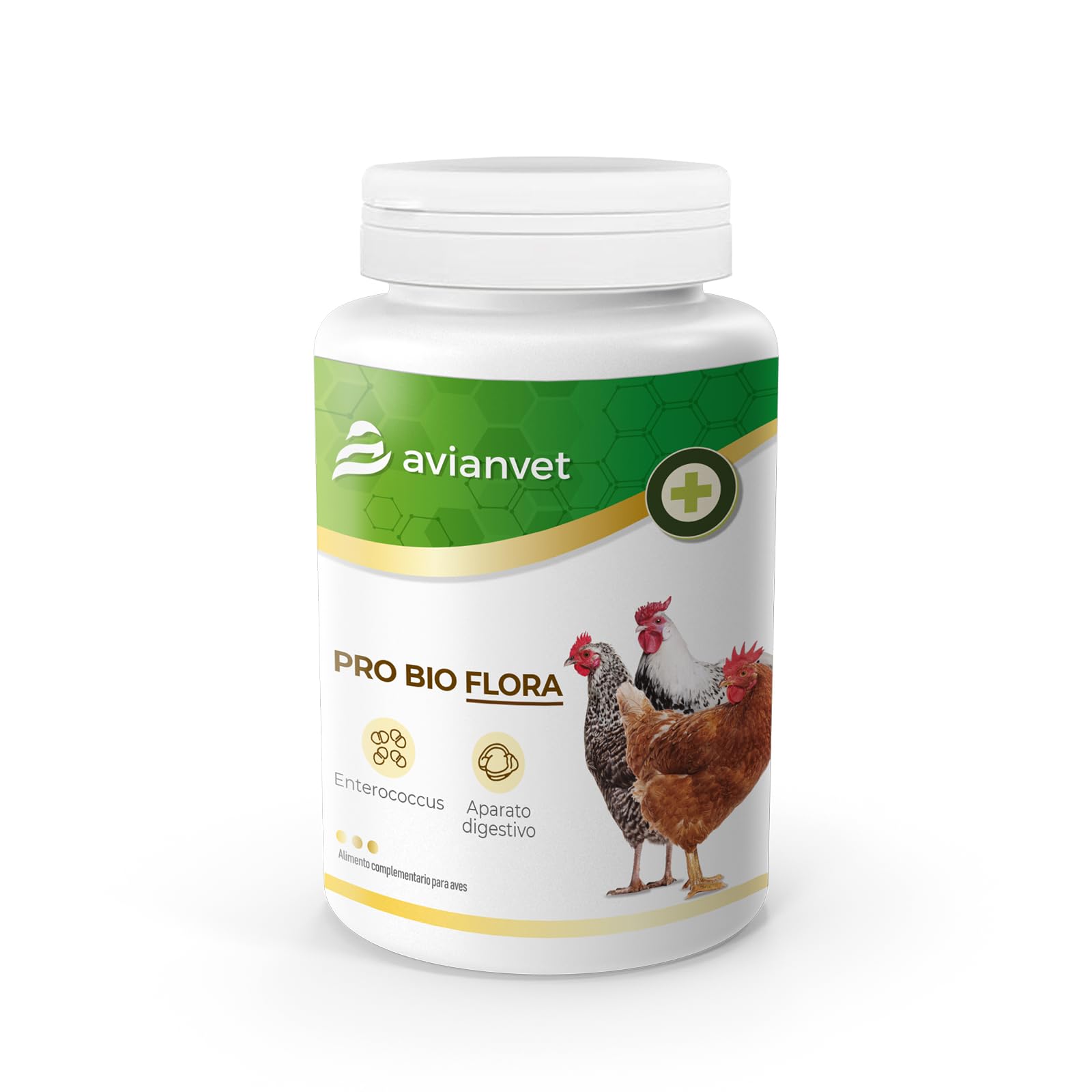 Pro Bio Flora Gallinas | Probiótico para Aves de Corral con Enterococcus faecium | Flora Intestinal, Salud Digestiva y Bienestar en Aves de Corral 150 g