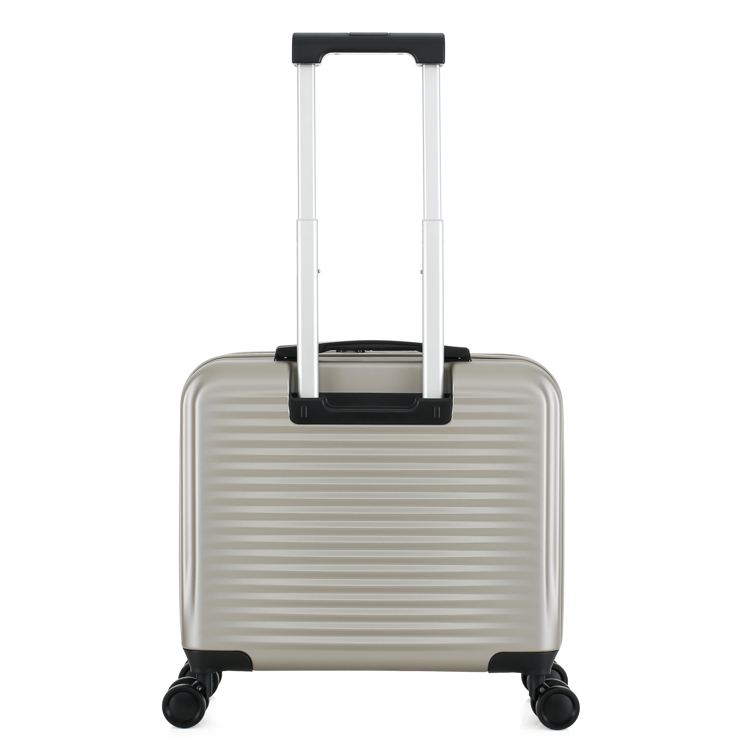 ALPINI Valigia Cabina caso B-Pilot-R a 8 ruote, con presa USB per ricarica integrata, compatibile per PC, Champagne (Gold), cabine 42.5x20x44cm -31L, B-PILOT-R