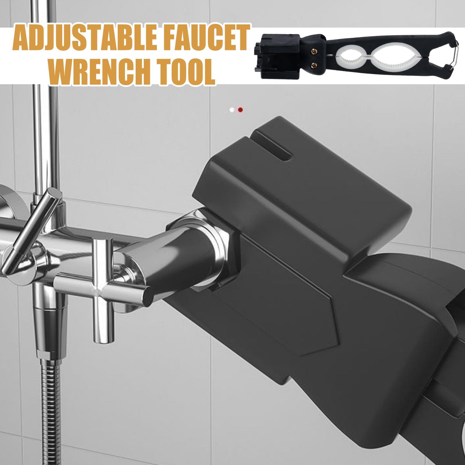 Kit di chiavi per rubinetto, chiave multifunzione con comoda impugnatura per vasca da bagno, doccia, lavandino, tubo flessibile e estrazione dei rifiuti del bagno