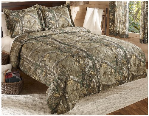 Realtree Xtra Mini Comforter Set, Twin, Tan, Camo