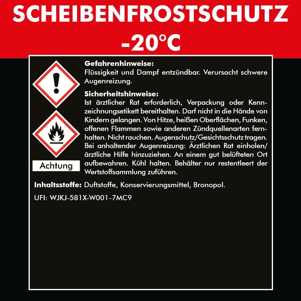 Brestol Scheibenfrostschutz 25 Liter gebrauchsfertig -20 °C inkl. Auslaufhahn 61 mm - Waschanlagenzusatz Antifrost Anti-Frost Klarsicht Enteiser Scheibenenteiser Klare Sicht