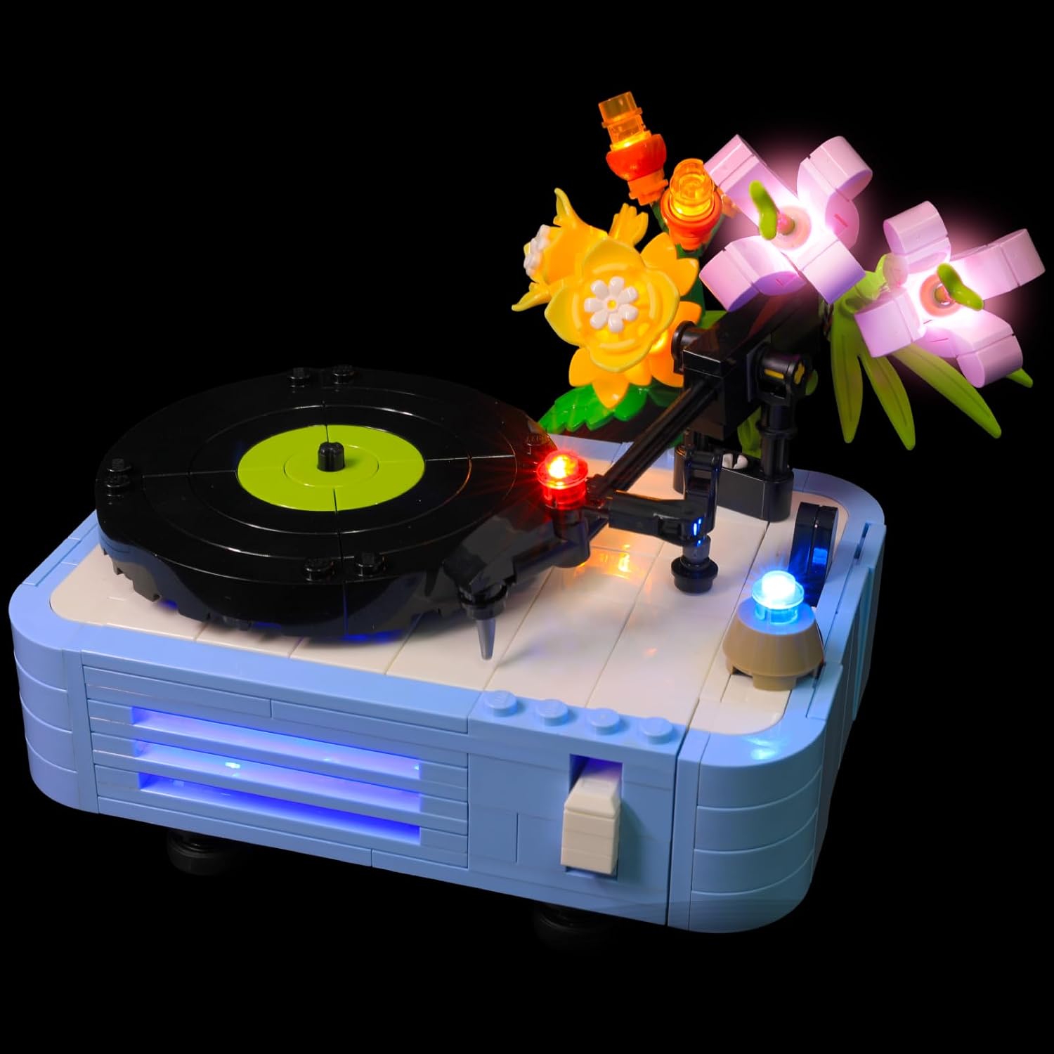 LED Light Kit Compatible with Lego Creator 3 in 1 Record Player with Flowers 31172 - Upgraded Lighting Set for lego 31172 Retro Music Decor, (Lights Only, No Model)