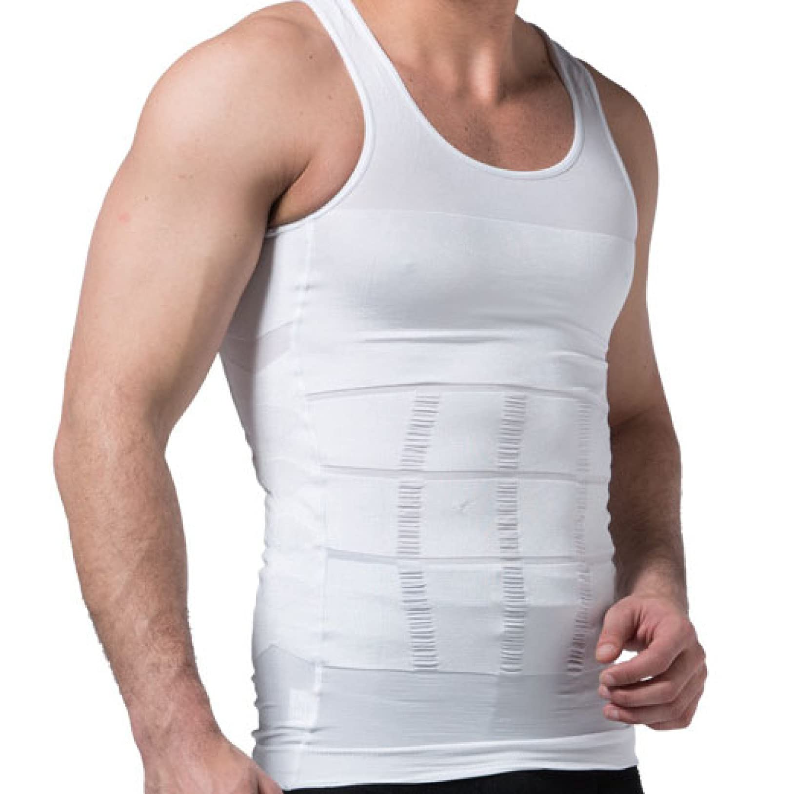 Herren-Kompressionsshirt zum abnehmen der Taille, atmungsaktiv, Bauchkontrolle, Shapewear, top, Fitness, Body Shaper, Weste, Workout