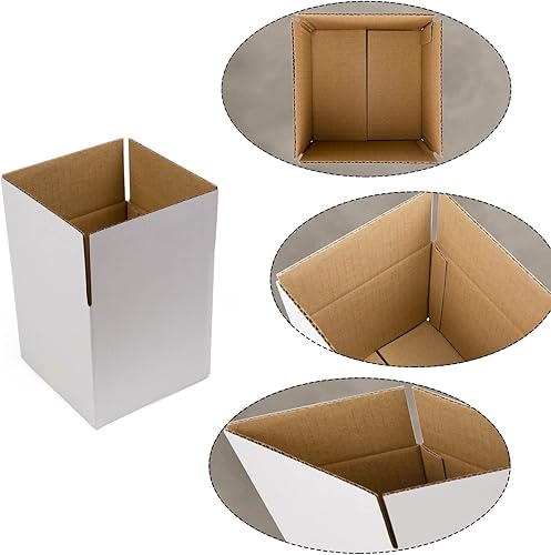 Miniatura 44 de Cajas de envío blancas de 6 x 6 x 6 pulgadas, cajas pequeñas de cartón corrugado, paquete de 25