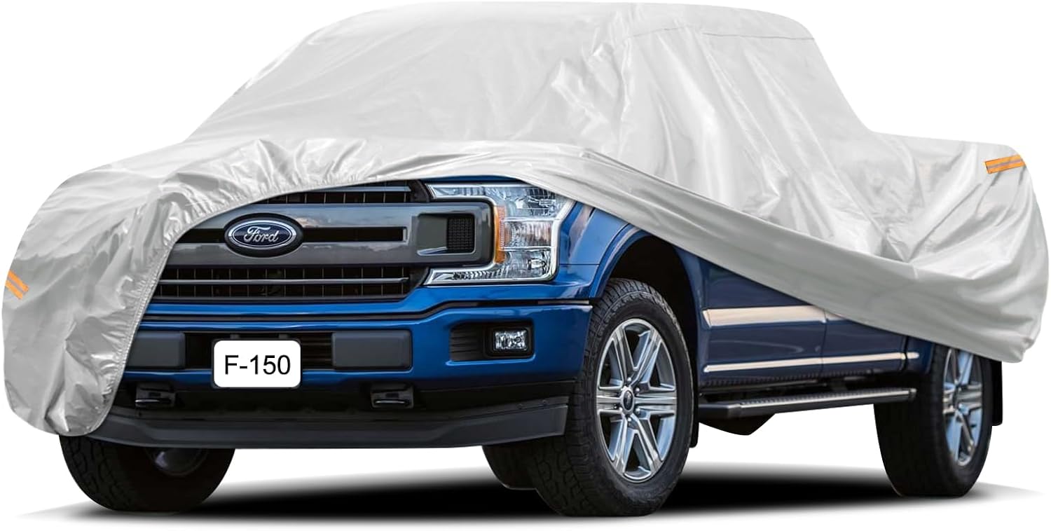 SEAZEN 6 Layers Pickup Car Cover Waterproof All Weather