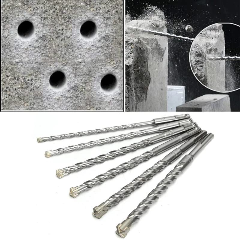 SDS Plus - Set di 3 punte per trapano per pietra, 8 x 160 mm, professionale, con