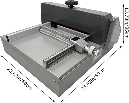 TECHTONGDA A4 13in Electric Paper Cutter with Paper Pressing Handwheel 110V | 1.57in Cutting Thickness, Desktop Paper Trimmer with Infrared Photo Electric Protection for Office School Two-Hand Operation