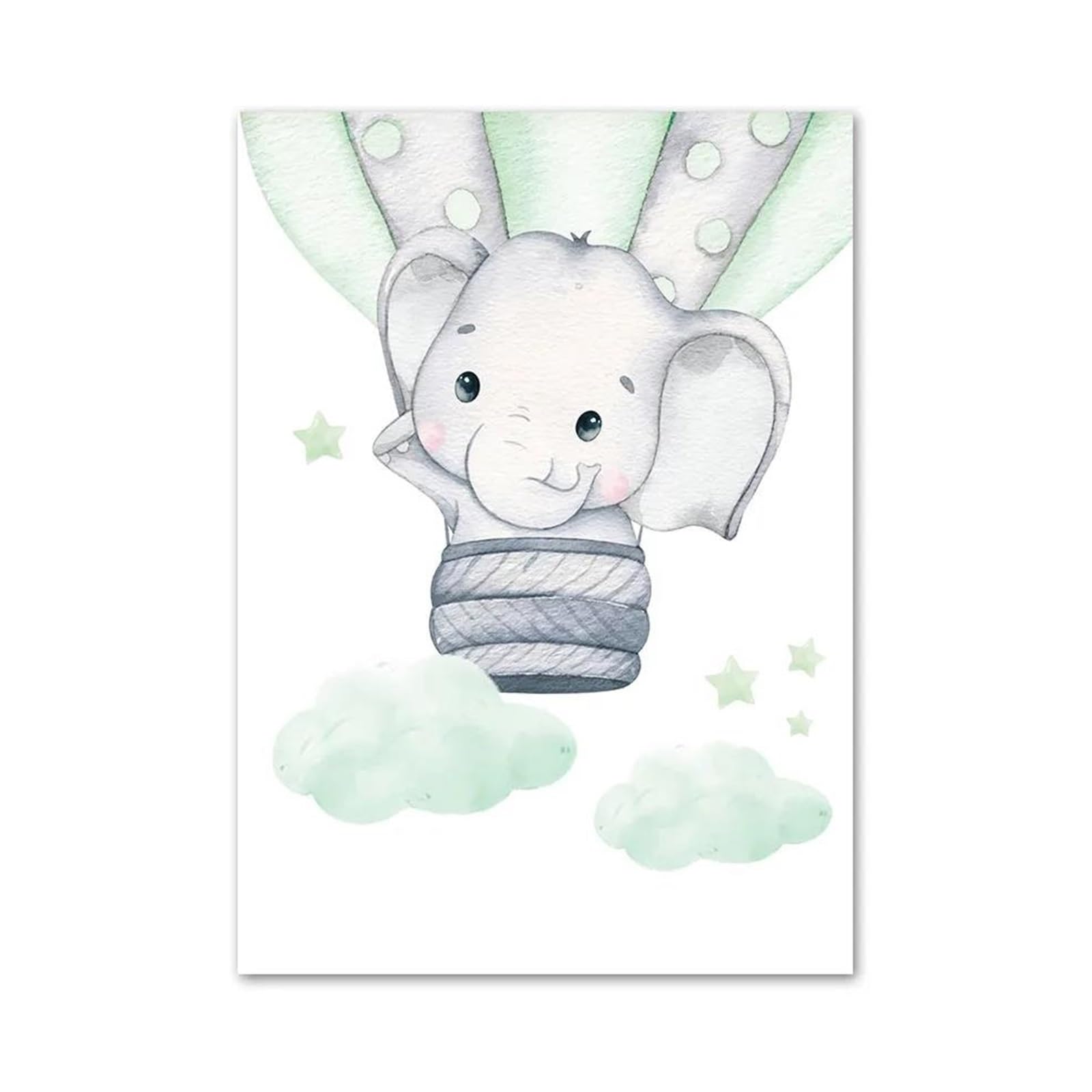Toile éléphant sans cadre 40x60cm pour habiller facilement un mur de chambre vide