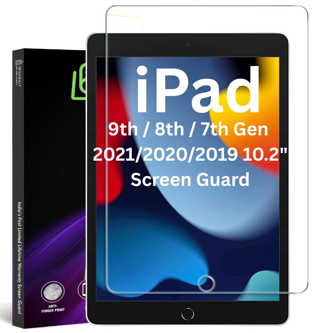 iWishKart Apple iPad 10.2 Inch 9th / 8th / 7th Gen Tempered Glass Screen Protector Guard Full Screen Coverage Easy Installation kit | i Pad 10.2" tab/tablet ka gilas cover | Premium Accessories-image-21
