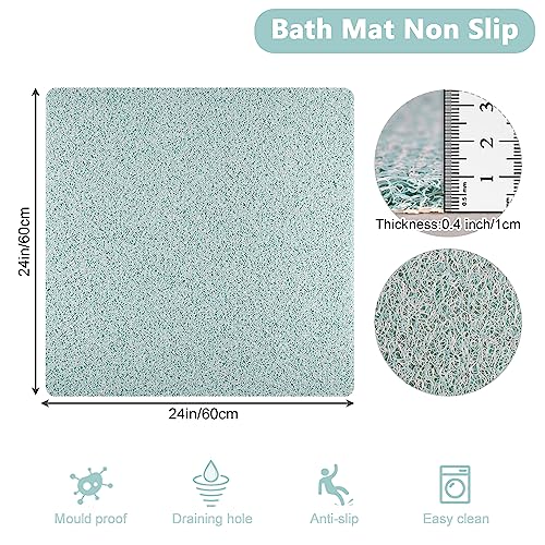 Square Shower Mat, Non Slip Anti Mould Bath Mat 60 x 60 cm - Image 2