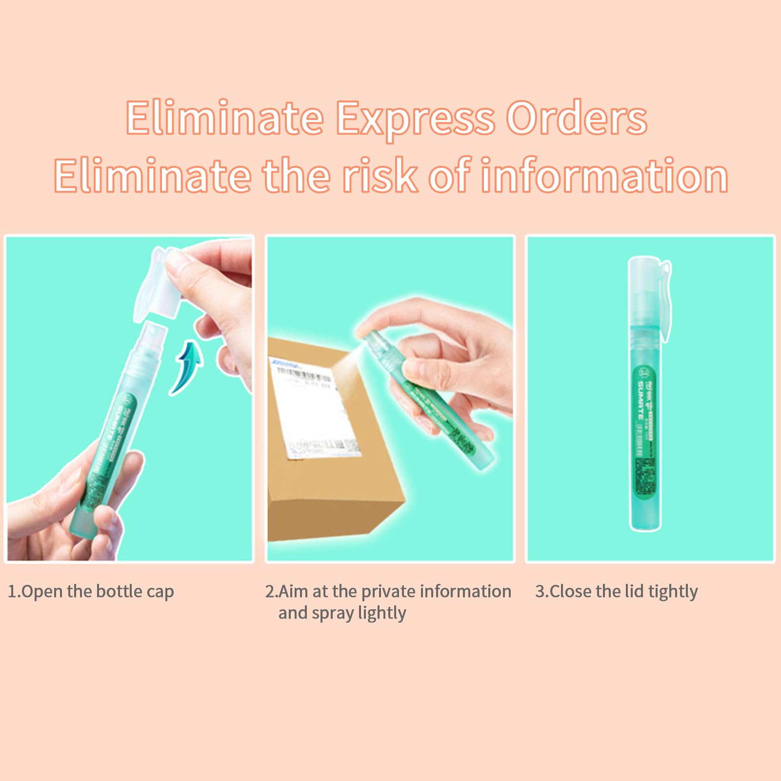 Spray De Corrección De Protección De Privacidad 10 Ml Para Papel Termosensible