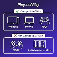 Vista 4 de TONOR Micrófono USB para juegos, juego de microfono de transmisión RGB, micrófono de computadora de grabación de podcasts para PS4/5, Discord