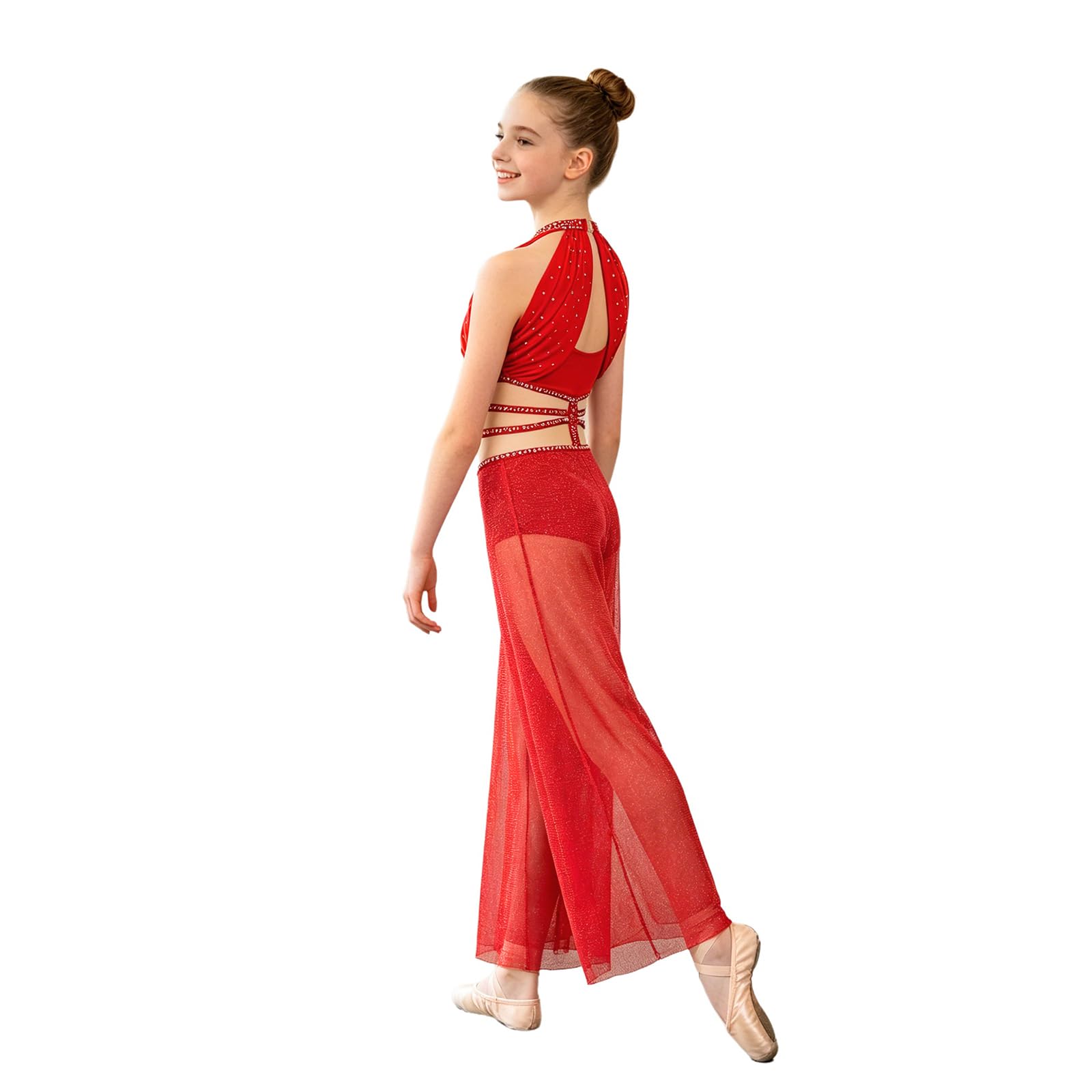 Sywiyi Bambini Body Ginnastica Artistica Bambina Body Ginnastica Ritmica Tuta Danza Jazz Unitard Scintillante Bodysuit Balletto Leotards