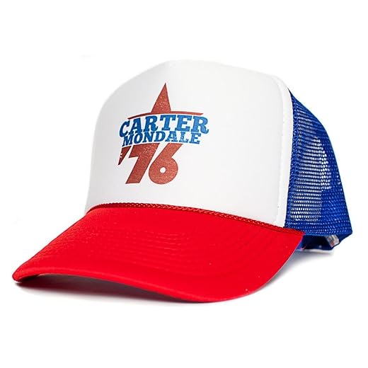 Jimmy Carter Walter Mondale 76 Presidential Cap Unisex-Adult Hat Multi (Royal/White/Red)