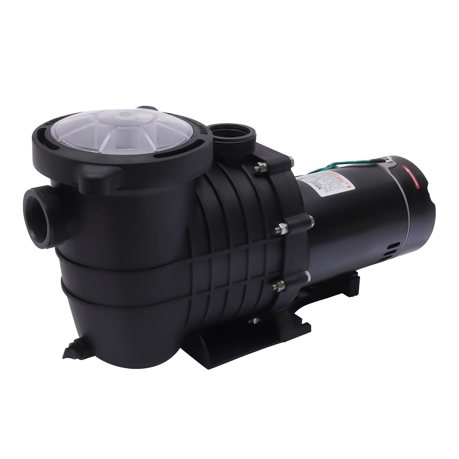 Pool Pump, 1.5 HP Above Ground Pool Pump,1100W Single Voltage Single Speed Pool Water Pumps, 3450r/min high rotation speed Pool Pumps above ground, 100.4GPM Max. Flow, Certification of UL for Security