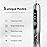 Seapeoa Adult Sonic Electric Toothbrush with 10 Brush Heads, Travel case, and Wall Bracket, Suitable for Both Adults and Children, IPX8 Waterproof, USB Charging, 42000VPM, Silver