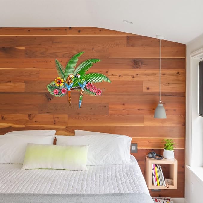 Decoración de Pared de Metal para Exterior con Loros miniatura 5
