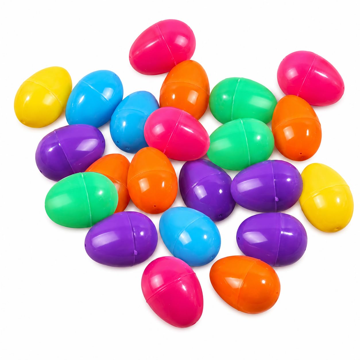 24Pcs Colorful Mini Decorative Ornaments Set | Plastic Holiday Basket Fillers for Hunt Games, DIY Crafts, Home Décor & Party Decoration Accessories-image-0