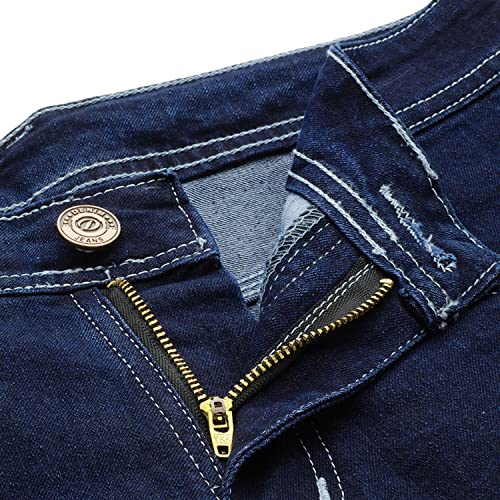 Image of PARIS HAMILTON Womens /Girls High Waist Straight fit Stretchable Denim Jeans Relaxed Fit