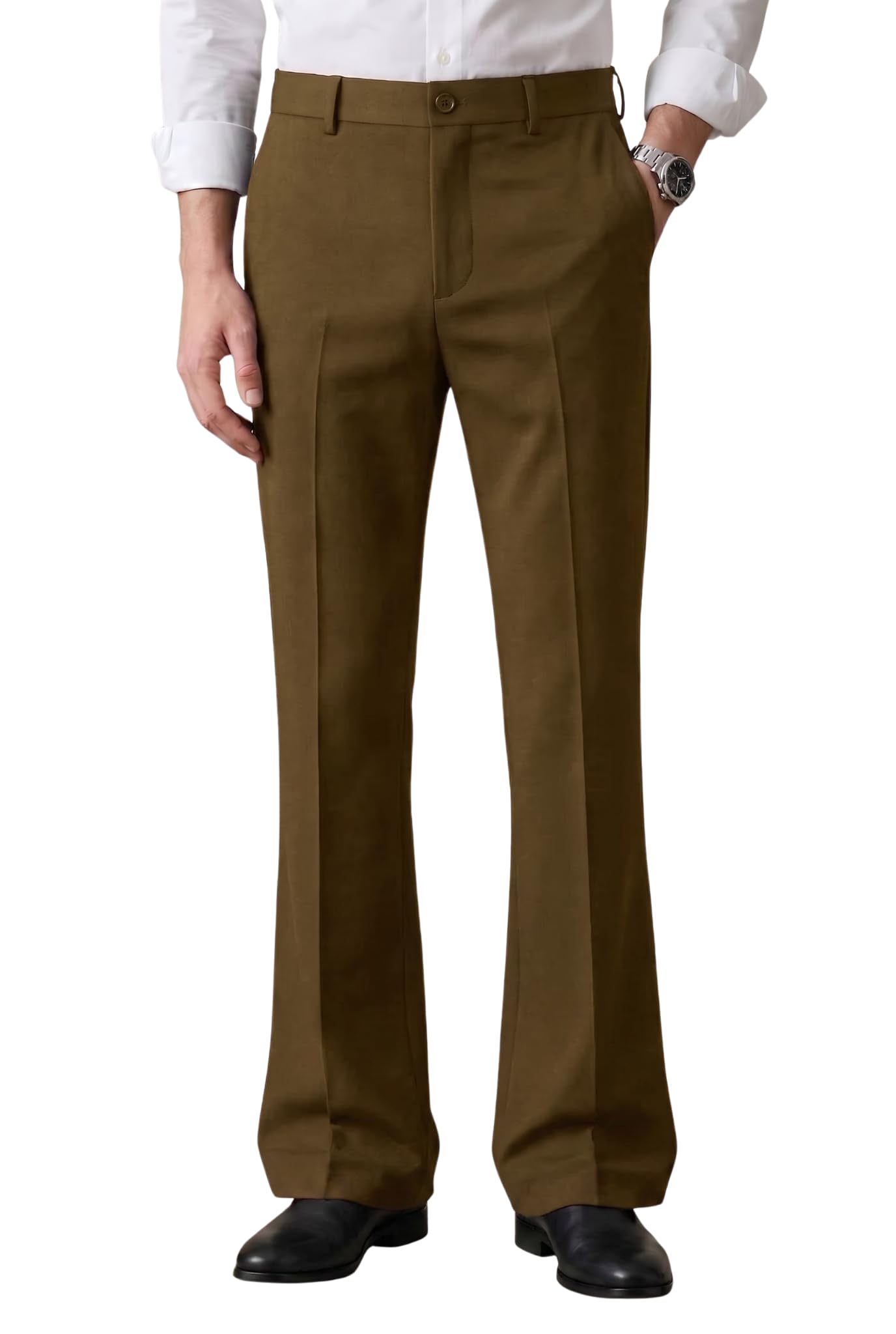 kites club Men’s Trendy Bootcut Trousers – Modern Flared Fit | Premium Formal Pants-picture-28