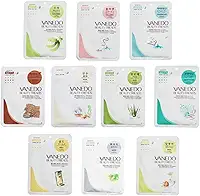 Kit com 10 Máscaras Hidratantes Faciais Coreanas - Essências Variadas