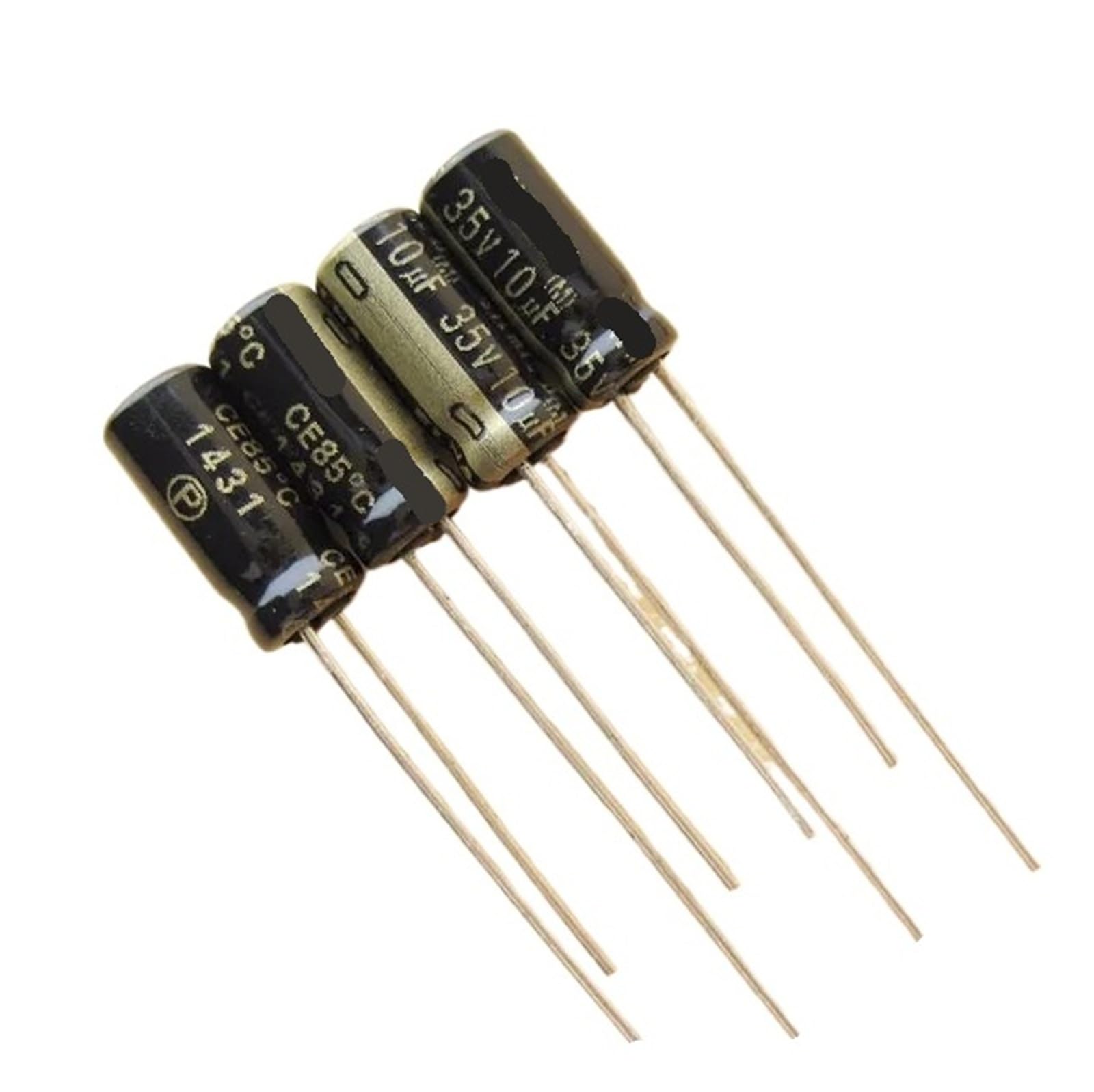 Condensateur électrolytique radial 35V 10uF 5x11mm pour carte électronique audio