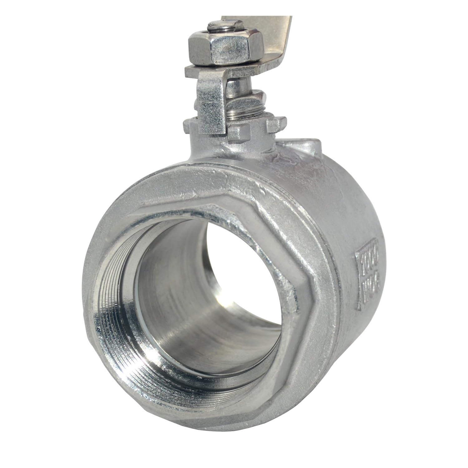 Stainless Steel BallValve SS304 2P Full Port Ball Valve 1/2" 3/4" 1" 1-1/4" Female Valve Vinyl Handle Valves(2")