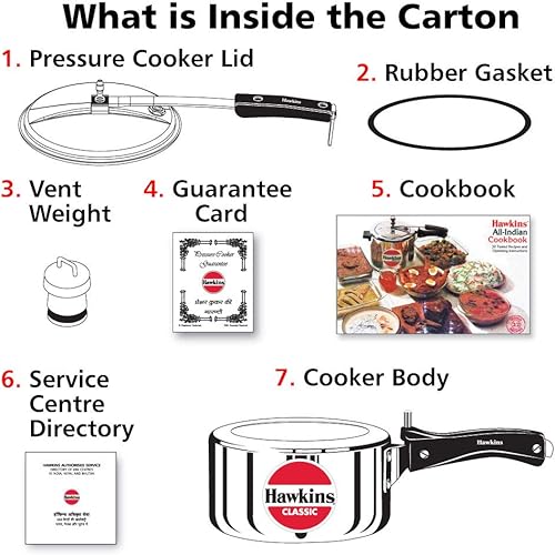Miniatura 23 de Olla a presión de aluminio Hawkin Classic CL15, pequeña, 0.4 galones, color plateado, Plateado