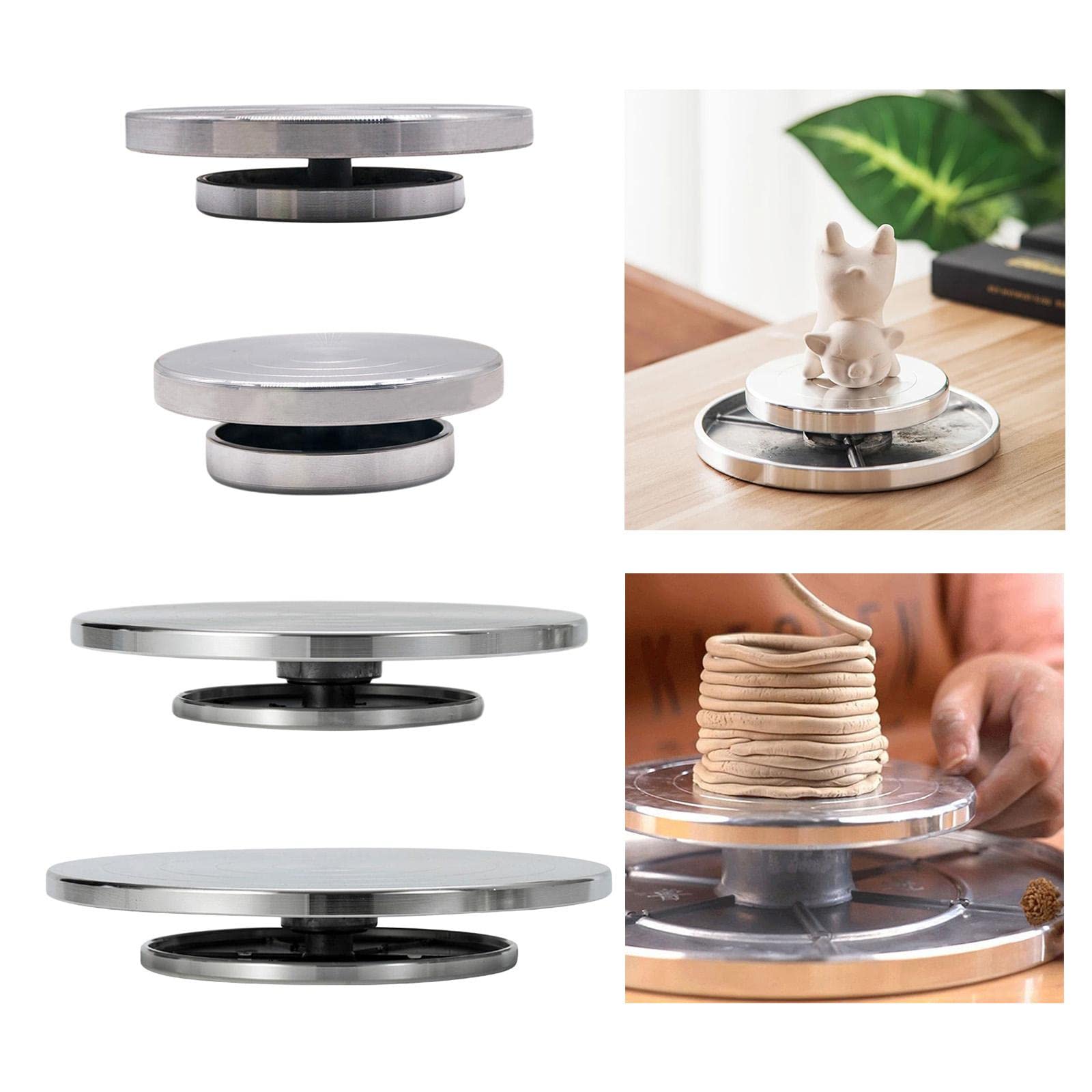 Ceramiczny gramofon do rzeźbienia 11 cm koło garncarskie do ręcznego szlifowania gliny koło do wyrobu garncarstwa idealne dla artystów i hobbystów