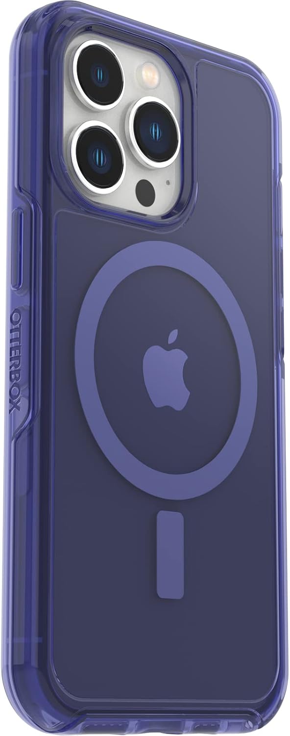 OtterBox Symmetry Series+ Clear Antimicrobial Case with MagSafe for iPhone 13 Pro - Feelin Blue