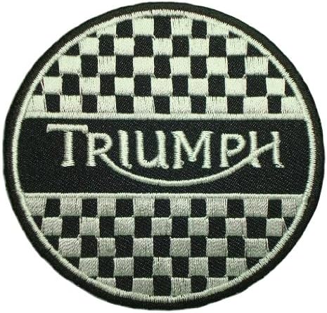 Triumph Motorcycles Racing Biker Vintage Logo T Shirt BT09 Patches
