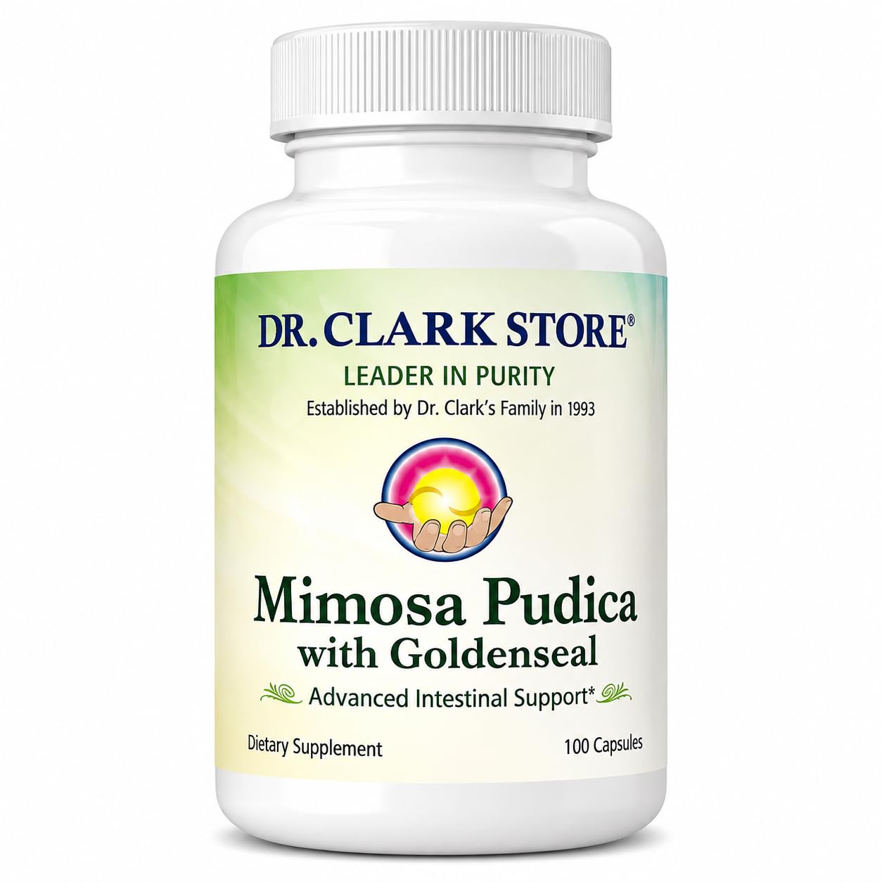 Dr Clark Store Mimosa Pudica & Goldenseal, 100 Vegetable Capsules Gelatin Capsules