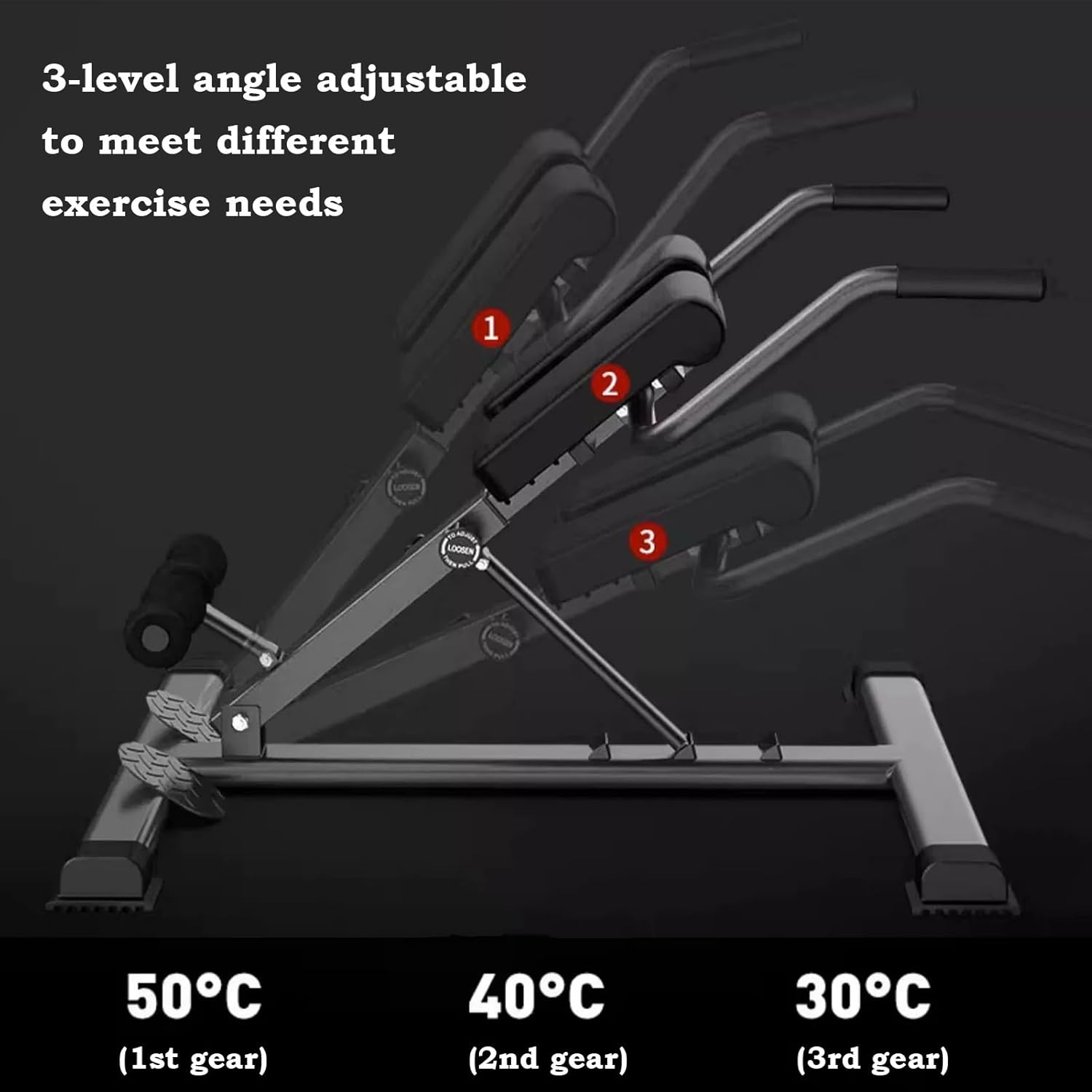 ジムベンチ 高さ調節可能なローマンチェア バックエクステンション
