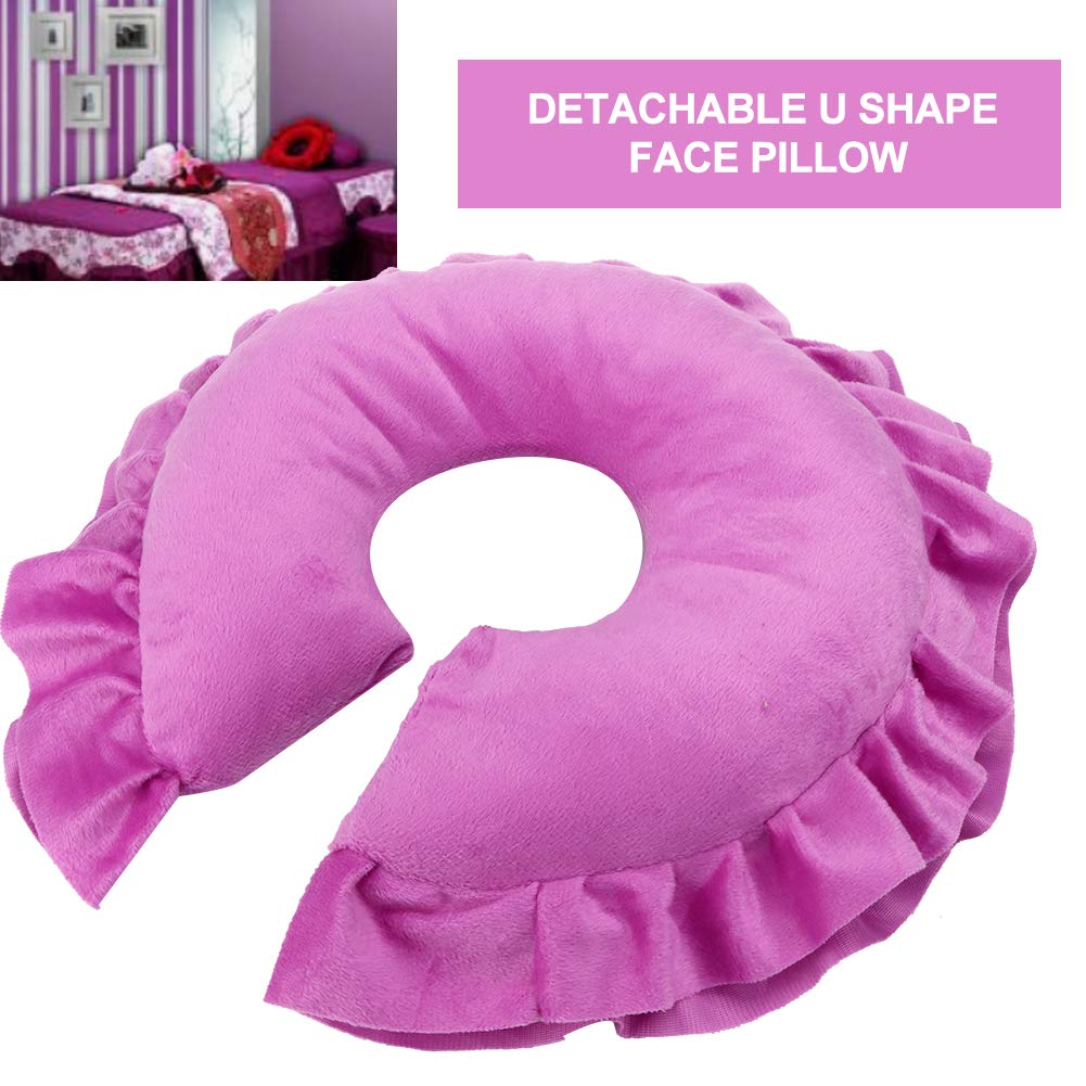 U-förmiges Gesichtskissen Für Massage & Entspannung – Weich, Waschbar, Ideal Für SPA & Reise