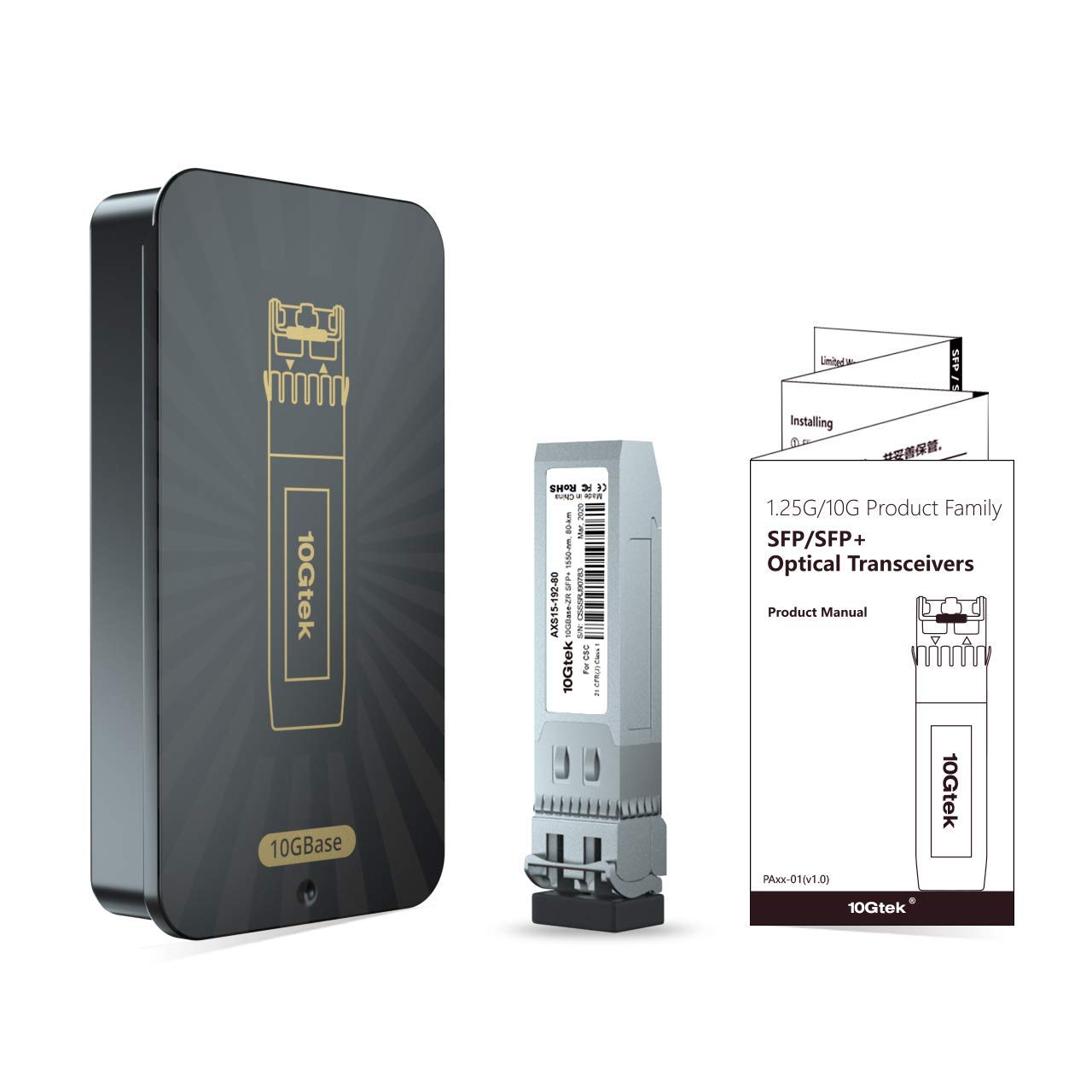 新品　10Gtek 10GBase TX 80m 2個 Amazon.com: 10Gtek 𝟭.𝟮𝟱/𝟮.𝟱/𝟱/𝟭𝟬𝗚-𝗧 𝗦𝗙𝗣+ 𝘁𝗼