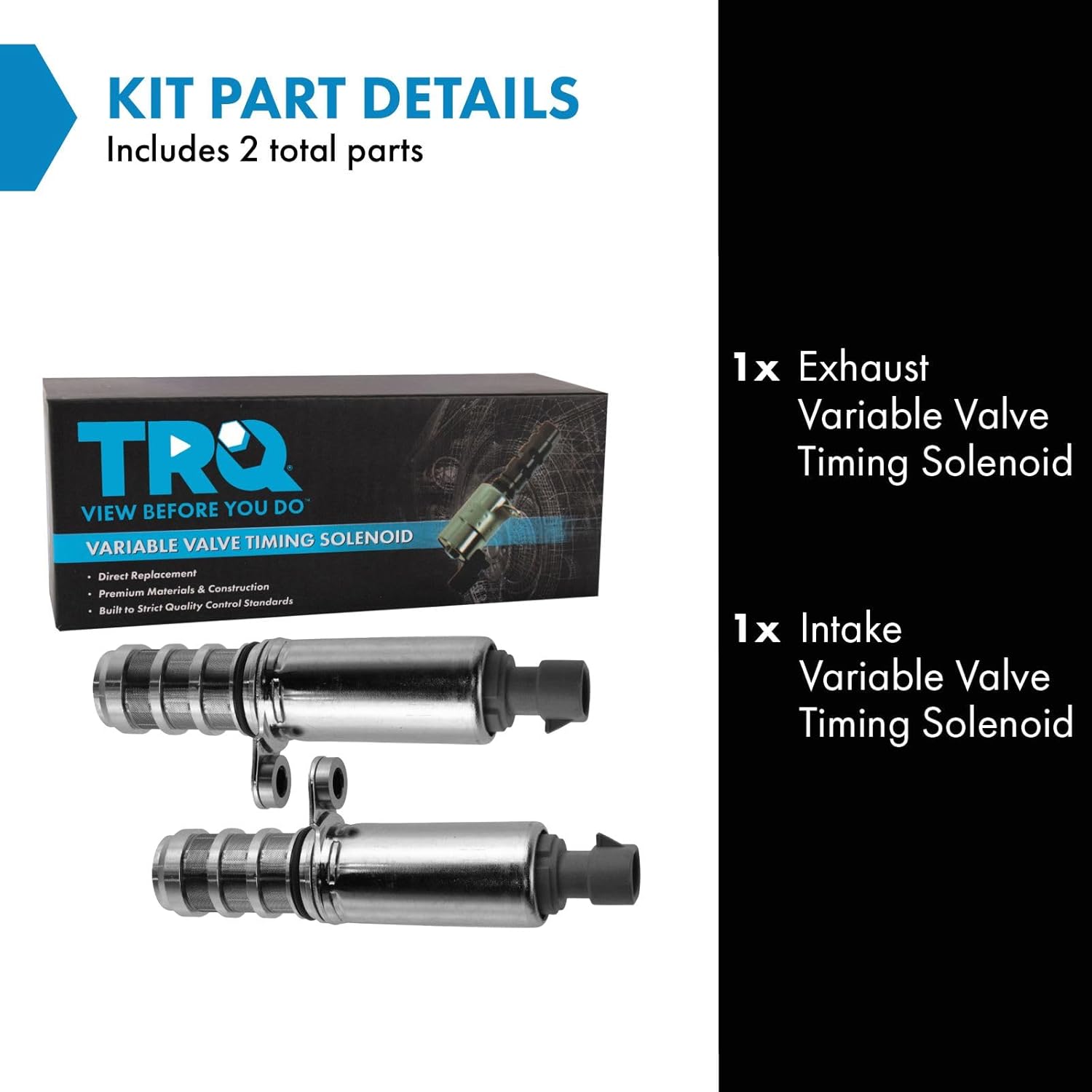TRQ Variable Valve Timing Solenoid Intake & Exhaust for Buick Chevy Pontiac Saturn