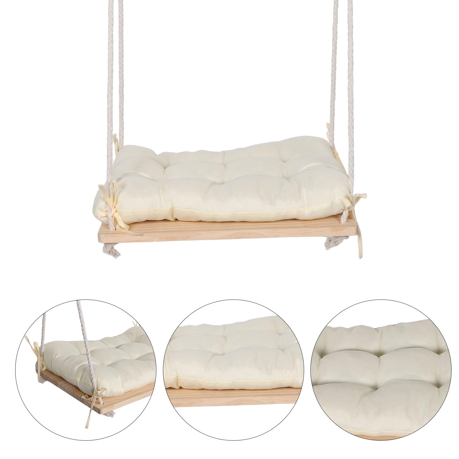 BESPORTBLE Amaca e Salvaspazio con Ventose Resistenti per Gatti da Finestra in Legno Design Regolabile Capacità 30 Lb per Balconi e Camere da Letto