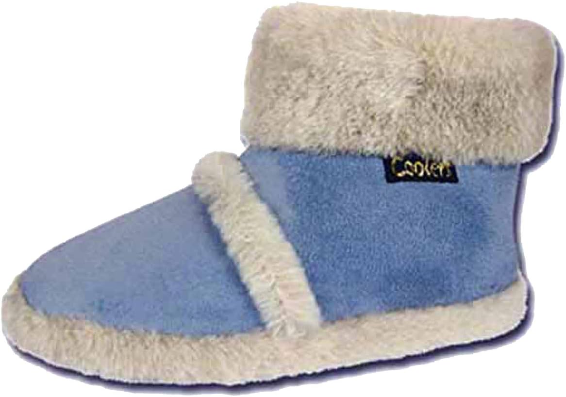 Cooler Ladies Girls Children's Slipper Boots Winter Ankle Slippers Fur Trim New