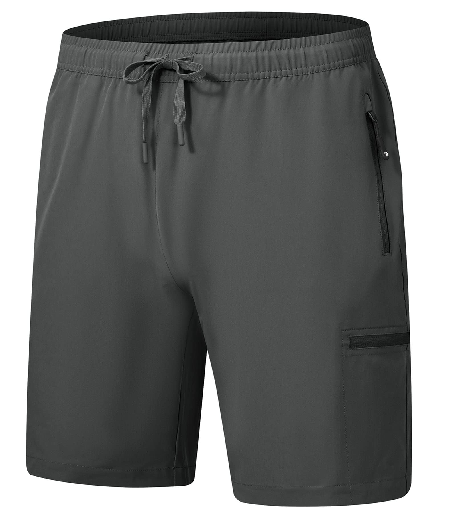 YSENTO Herren Kurze Wanderhose Leichte Sommer Kurze Outdoor Cargohose Schnelltrocknend Kurze Trekkinghose Sporthose mit Reißverschlusstaschen