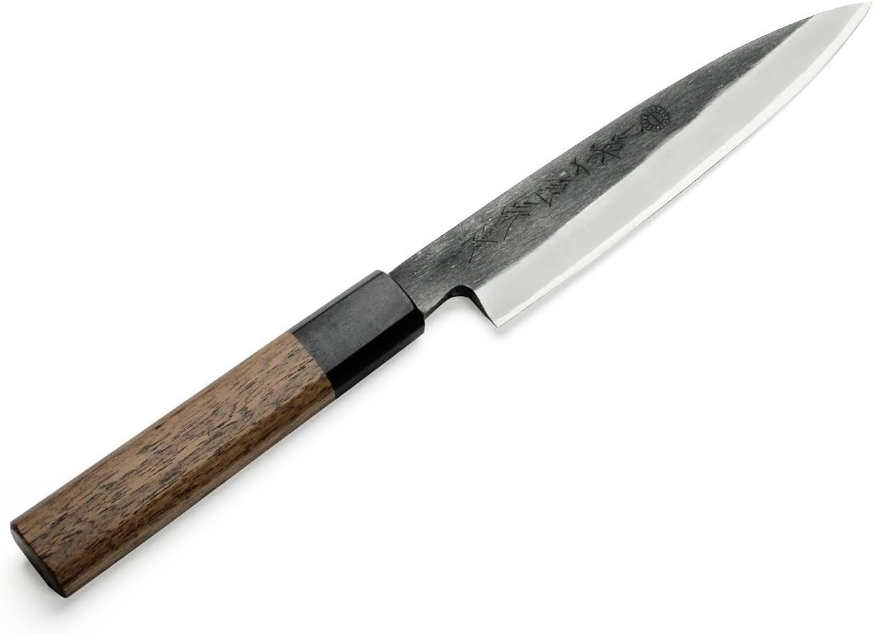 KURO Kurouchi Carbon Steel Clad Santoku
