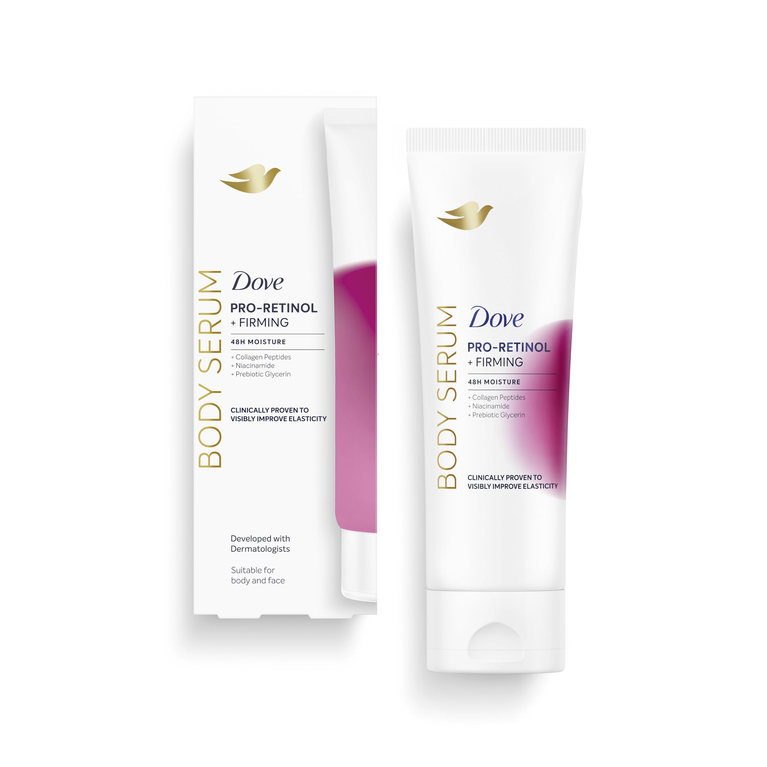 Dove Pro-Retinol+Firming Body Serum for Elasticity and Firmness with Collagen Peptides, Niacinamide and Prebiotic Glycerin 200 ML — view 4