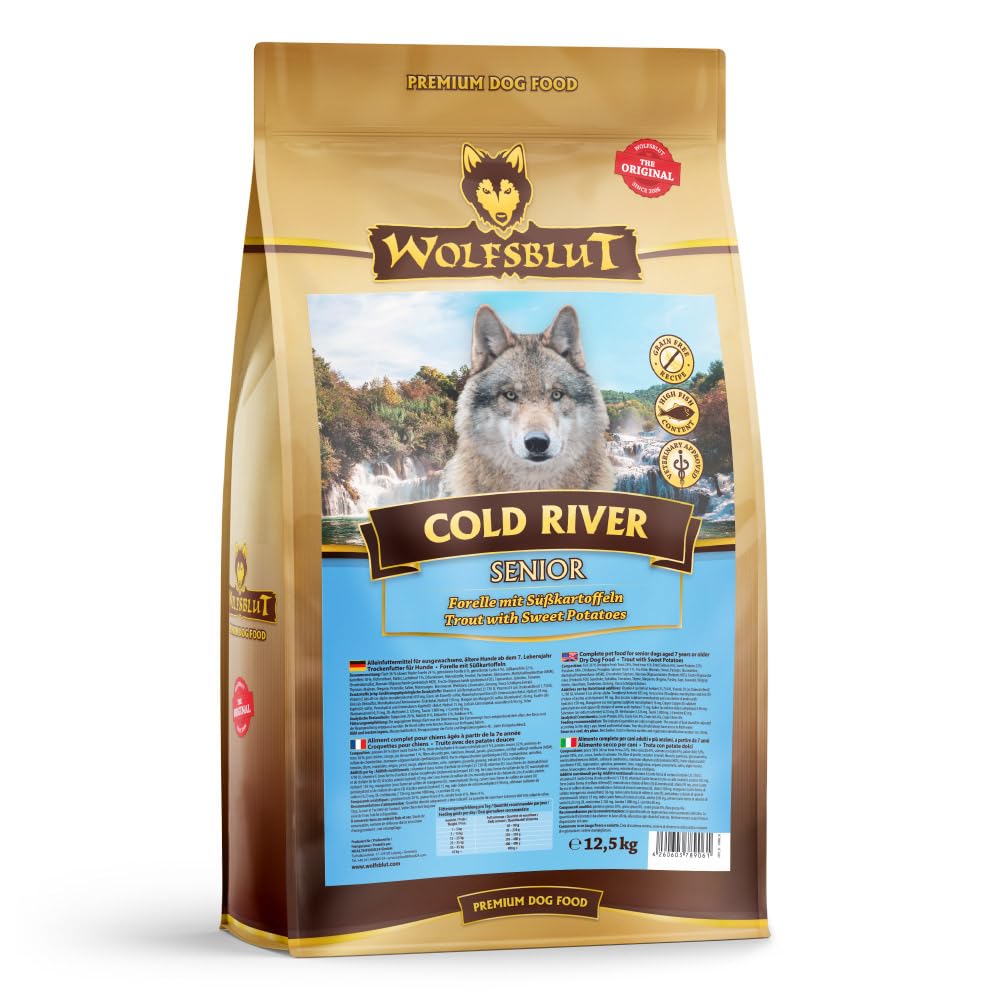 Wolfsblut Cold River Senior - pienso con Trucha y boniatos para Perros Senior a Partir de 7 años