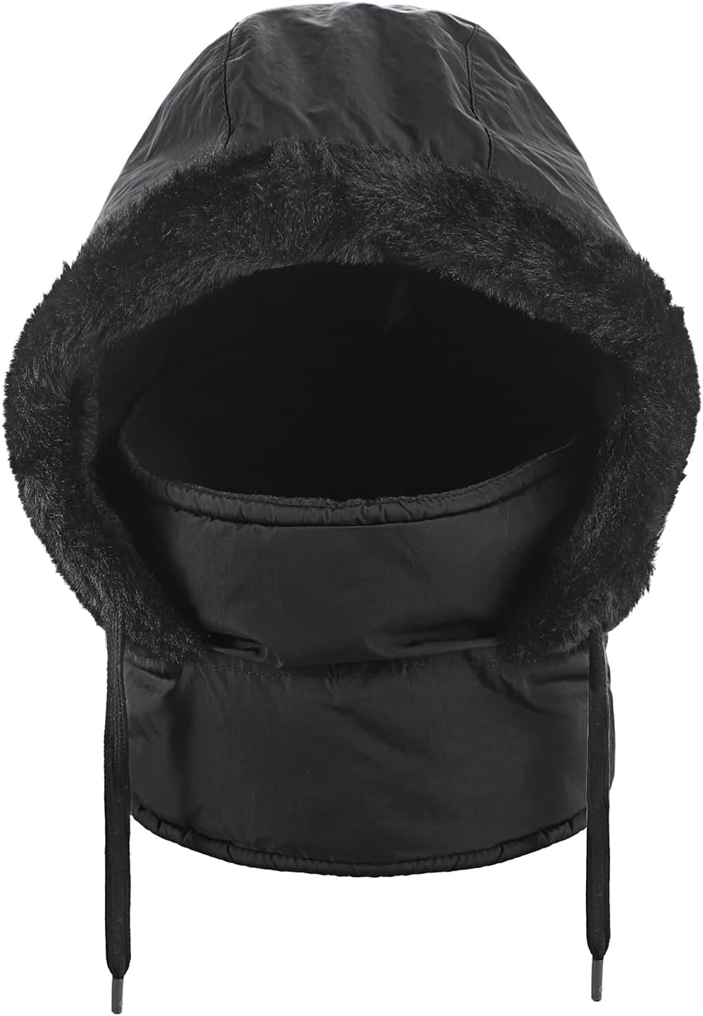 Kids Faux Fur Trapper Trooper Hat 3 in 1 Ski Mask Balaclava Earflap Ushanka Balaclava Hood for Boys Girls