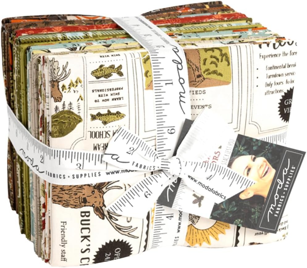 Moda Fabrics The Great Outdoors Fat Quarter Bundle by Stacy Iest HSU 20880AB, Assorted