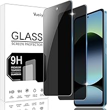 Pack of 2 Anti-Spy Screen Protectors for Xiaomi Redmi Note 14 5G/4G Tempered Glass 9H Hardness Glass Film Scratch Resistant Anti-Shatter Anti-Fingerprin Bubble Proof