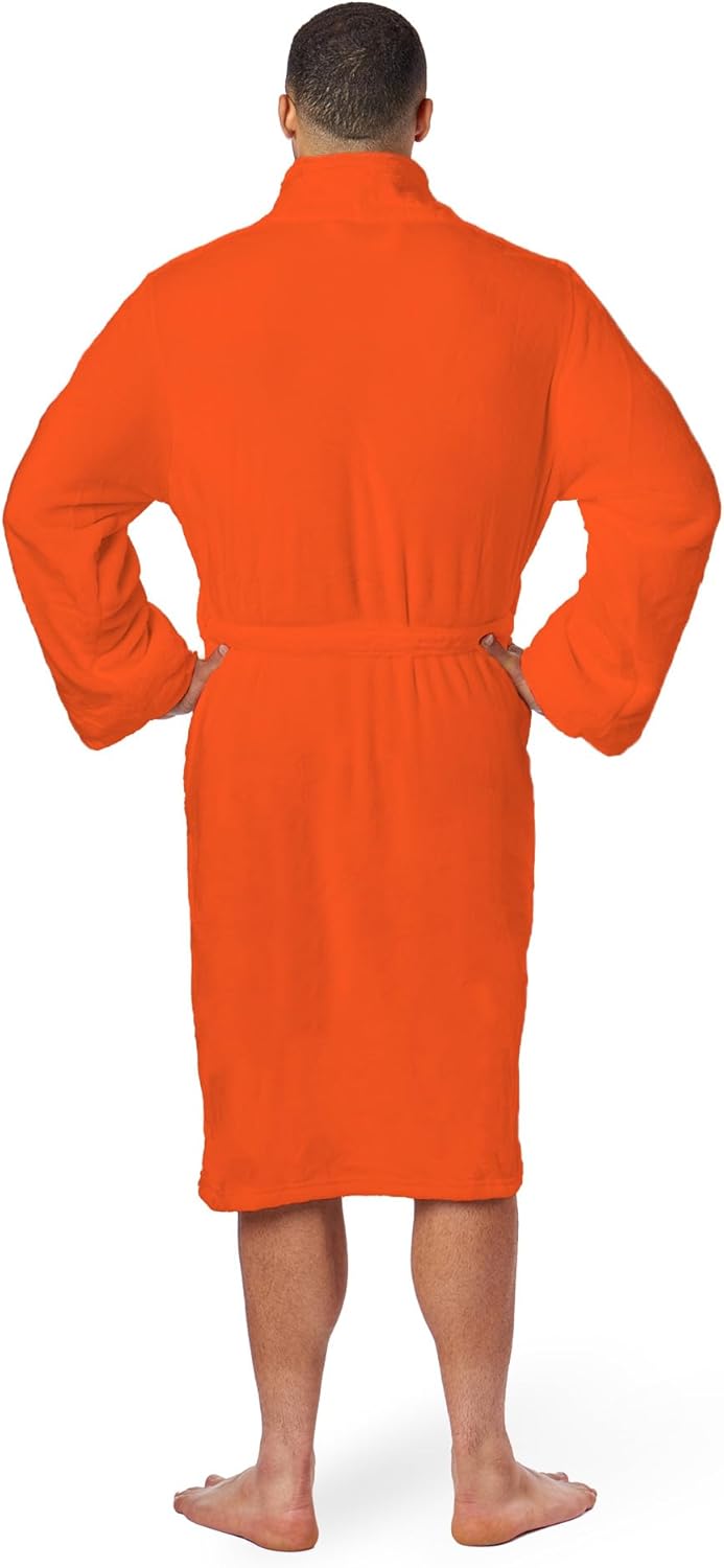 Northwest NFL Cincinnati Bengals Adult Unisex Silk Touch Bathrobe, Large/X-Large, Orange, Officially Licensed Loungewear, Soft Plush Polyester - Image 3