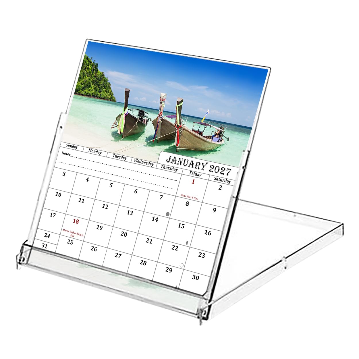 2027 CD-Style Desk Calendar 12 Months Calendar/Planner/Desk Calendar ...