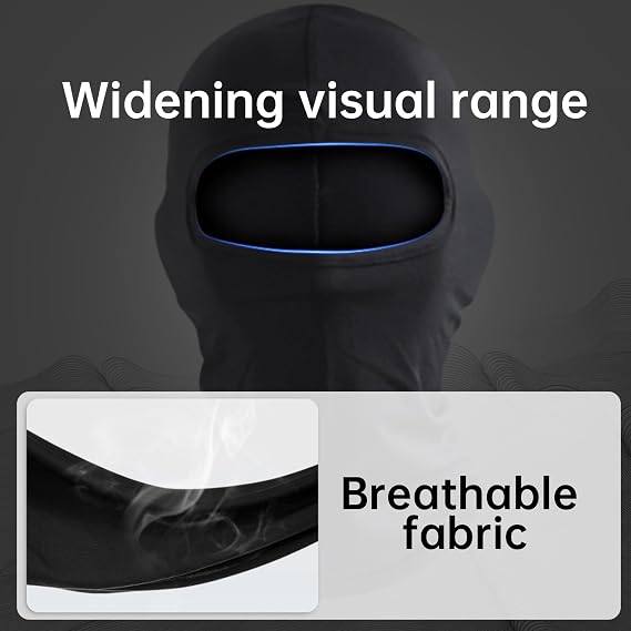 2 Pcs Kids Balaclava,Black Thermal Ski Mask Children's,Multipurpose Winter Childrens Head Face Full Masks,Snoods Fleece Windproof Warmer Neck Snood Balaclavas Helmet Hat for Baby Boys Girls Cycling