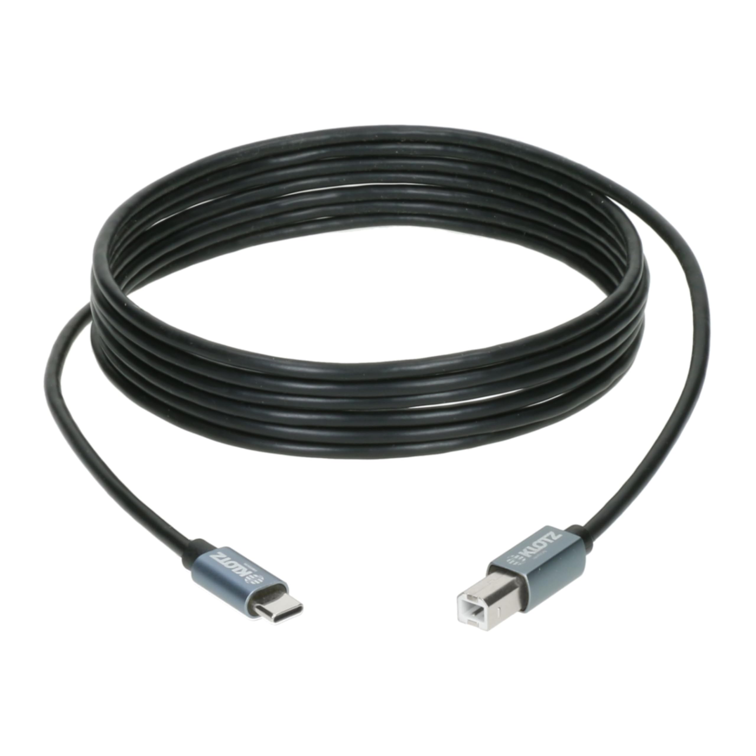 Klotz Yüksek Hızlı USB 2.0 C-B Uçlu USB Data Kablosu 3m