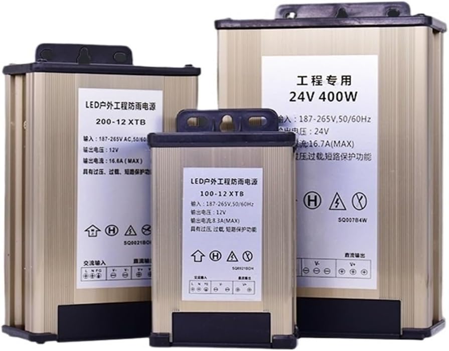 Led Outdoor Rainproof Switch Power Supply Light Box Luminous Character 5v12v24v Advertising Sign Waterproof Transformer 400W(12V8.3A100W Engineering Model)